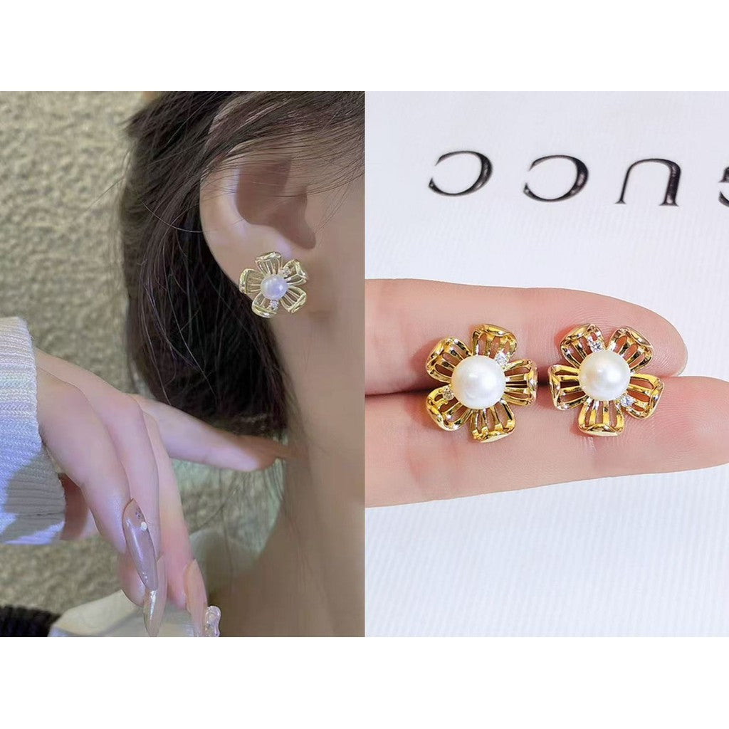 (READYSTOCK) Korean Style Earrings for Women Trending Silver 925 Versatile   Fashion Design Luxury Jewelry-ER 韩版925银耳环
