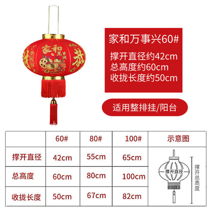 2025【BUY 1 FREE 1 买一送一】Chinese New Year Festival Lantern Outdoor Decoration 新款荣华富贵大红灯笼户外阳台别墅大门口一对过新年春节装饰