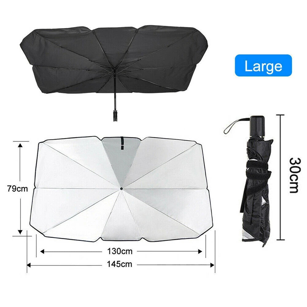 (READYSTOCK) Sun Shade Reflector Umbrella Car Front Windshield Sun UV Rays Umbrella 汽车遮阳伞