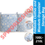 (READYSTOCK) Foldable Clothes & Blanket Storage Bag | Large Capacity 100L-210L 可折叠衣物被子收纳袋