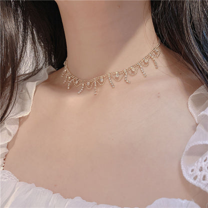 (READYSTOCK) Necklace Korean Love Heart Simple Gold Sliver Chain Fashion Women Jewelry Gift Bear Choker-NLR000 韩系爱心项链
