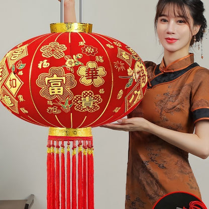 【买一送一】2025新款荣华富贵大红灯笼户外阳台别墅大门口一对过新年春节装饰