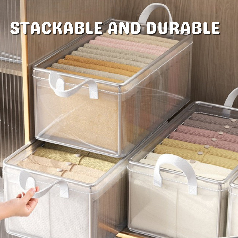 PVC Foldable Storage Box Waterproof Wardrobe Organizer Box Clothes Closet Storage Box