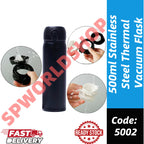 Stainless Steel Thermal Vacuum Flask Water Container Insulated Cup【500ml】 304 Stainless Steel Thermos Flask -5002