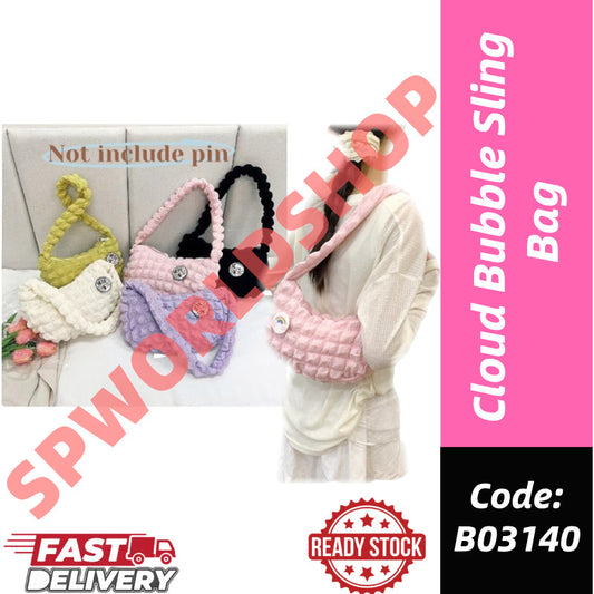 【READY STOCK】Cloud Bubble Sling Bag / Beg Silang Cloud Bubble Wanita Korean Fashion bag 云朵斜挎包 B460 B03140