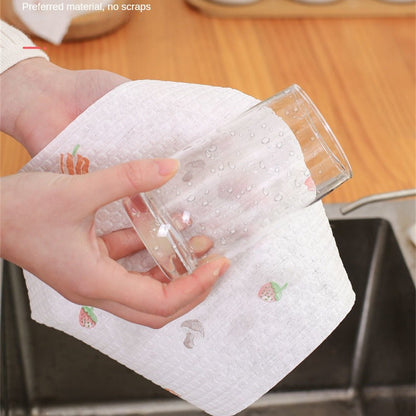 READY STOCK!!! Disposable Kitchen Cleaning Wipes 100/50 Pcs/Roll | OilAbsorbing Thickened Dishcloths | 多功能厨房一次性吸油抹布 清洁湿巾