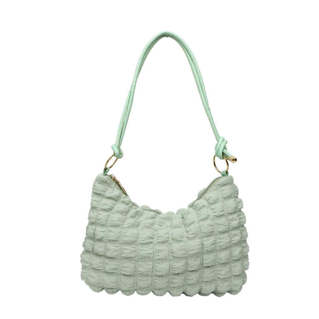 Korean Style Bubble Sling Bag B03140 | Soft Padded Crossbody Bag | Cute & Versatile Travel Shoulder Bag | Beg Murah Cantik 云朵包 泡泡纹 腋下斜挎两用 少女感
