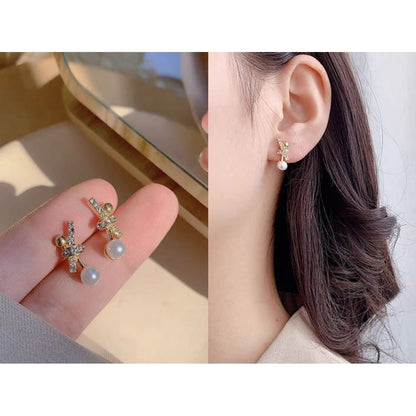 (READYSTOCK) Korean Style Earrings for Women Trending Silver 925 Versatile   Fashion Design Luxury Jewelry-ER 韩版925银耳环