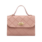 New Ladies Classic Diamond Small Square Bag Korean Version Solid Color Handbag Portable Mini Diagonal Bag-B1060