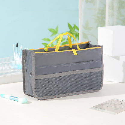 READY STOCK!!! Women's Polyester Handbag Organizer Insert Large Capacity Travel Makeup Storage Bag NF020 手提轻便大容量化妆包