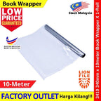 READY STOCK【340mmX10meter】 Lion Super Clear Book Wrapper X 1-Roll Lion File #PembalutBuku #包书纸 #BookWrapper #3410 #透明包书纸