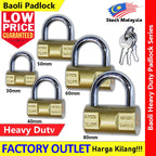 Baoli Lock Heavy Duty Hammer Iron Padlock Lock Baoli Baresi Italy Security Pad Lock Mangga Pintu VIRO 重型锤铁挂锁 排锁 锁头