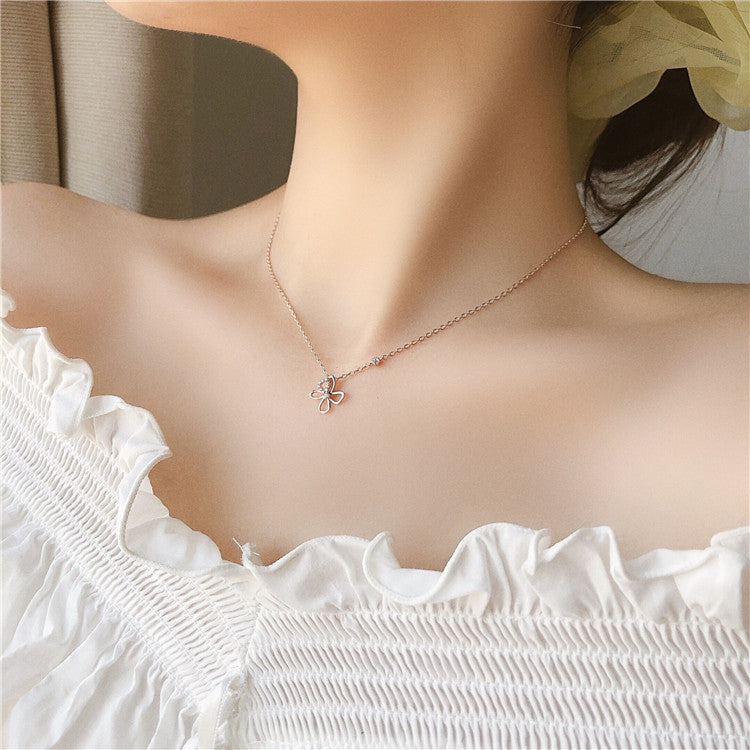 (READYSTOCK) Necklace Korean Love Heart Simple Gold Sliver Chain Fashion Women Jewelry Gift Bear Choker-NLR000 韩系爱心项链