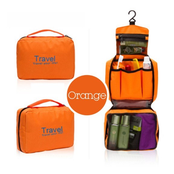 READY STOCK!!! Stylish Travel Makeup & Toiletry Bag Multifunctional Organizer Pouch NF030 挂钩式手提洗漱用品化妆包