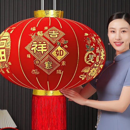 【买一送一】2025新款荣华富贵大红灯笼户外阳台别墅大门口一对过新年春节装饰