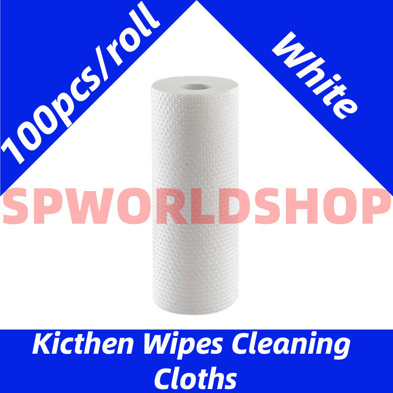 READY STOCK!!! Disposable Kitchen Cleaning Wipes 100/50 Pcs/Roll | OilAbsorbing Thickened Dishcloths | 多功能厨房一次性吸油抹布 清洁湿巾