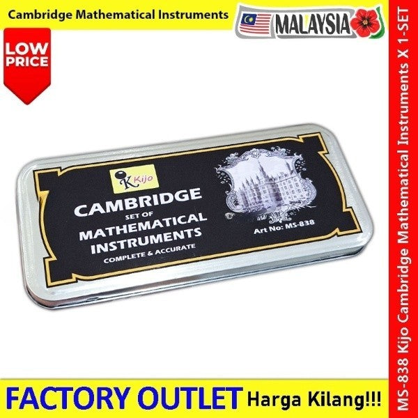 MS-838 Cambridge Mathematical Instruments Cambridge Geometry Set Math Set Mathematical Set #MS-838 #Kijo #Cambridge