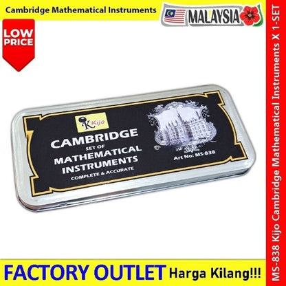 MS-838 Cambridge Mathematical Instruments Cambridge Geometry Set Math Set Mathematical Set #MS-838 #Kijo #Cambridge