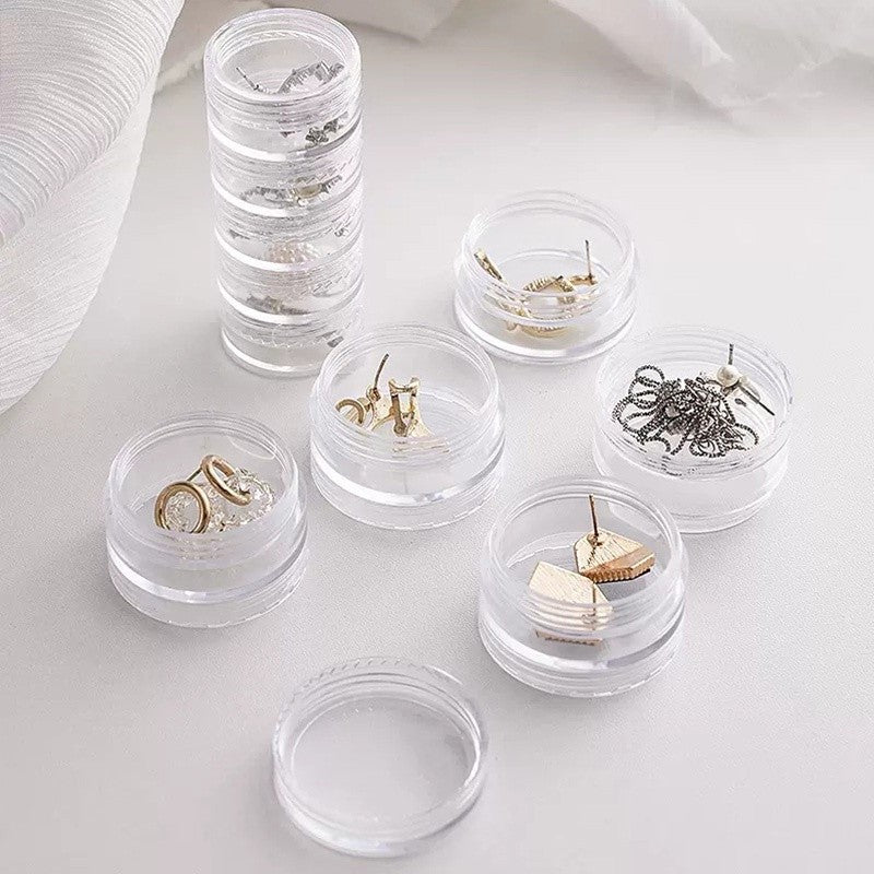 (READYSTOCK) Multilayer Rotating Jewelry Storage Box Jewelry Earrings Ring Plastics Box Jewelry Stand 首饰收纳盒