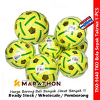 Bola Sepak Takraw / Sepak Raga / Takraw Ball TKO-1 / Hijau Kuning / Brown Marathon Thailand