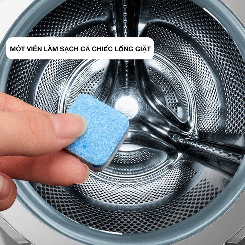 (READYSTOCK) 1 Box of 12 tablets - Washing Machine Drum Cleaning Tablets to Disinfect, Prevent Plaque and Mold 洗衣机清洁片