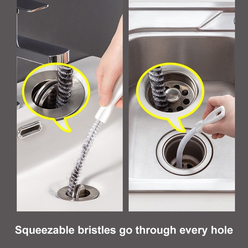 (READYSTOCK) Bathroom Pipe Dredging Brush Flexible Drain Cleaner 浴室管道疏通刷