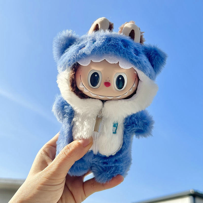 READY STOCK!!!Labubu  Filled Doll Clothes Cos Gift Mini Jumpsuits For Labubu Macaron Clothes Doll+Clothes Labubu公仔专用服饰