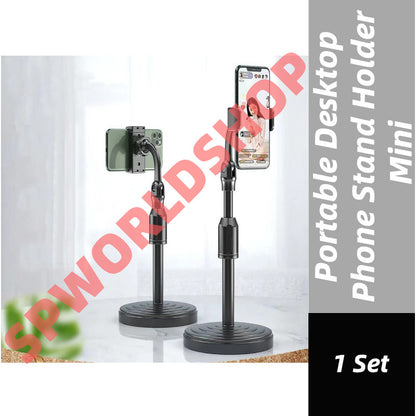 (REASDYSTOCK) Portable Desktop Phone Stand Holder Mini Bracket Table Live Streaming Video Live Handsfree Tripod 桌面手机支架