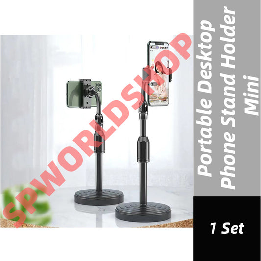 (REASDYSTOCK) Portable Desktop Phone Stand Holder Mini Bracket Table Live Streaming Video Live Handsfree Tripod 桌面手机支架