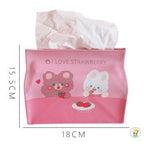 【ReadyStock】Korean Style Tissue Box Cute Cartoon Animal PU Desktop Tissue Storage Box Removable Tissue Box可爱卡通纸巾收纳盒