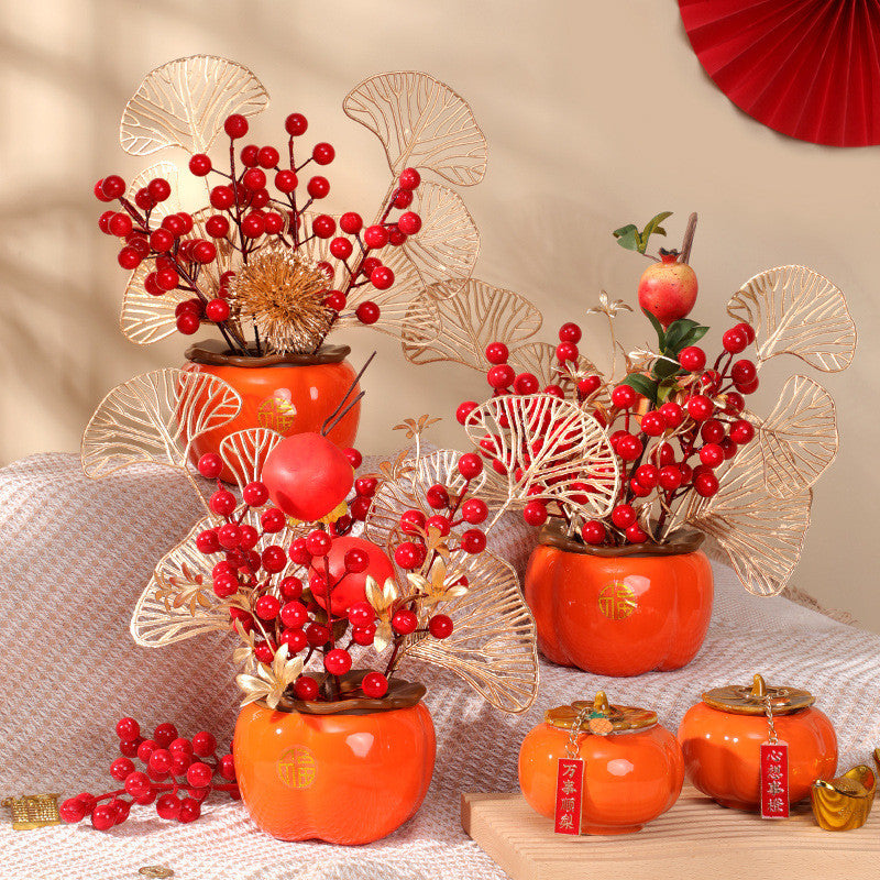 2025 New Year's Blessing Barrel Decoration Spring Festival Decoration Supplies 2025蛇年福桶新年装饰春节布置用品