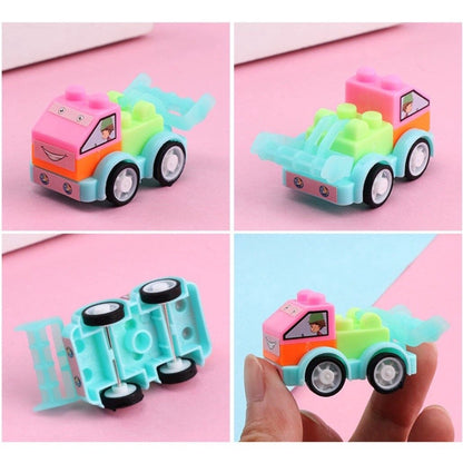 Mini Educational Toy For 2-6 Year Old Boys DIY Building Blocks Assembly Toys Construction Truck Birthday Party Gift