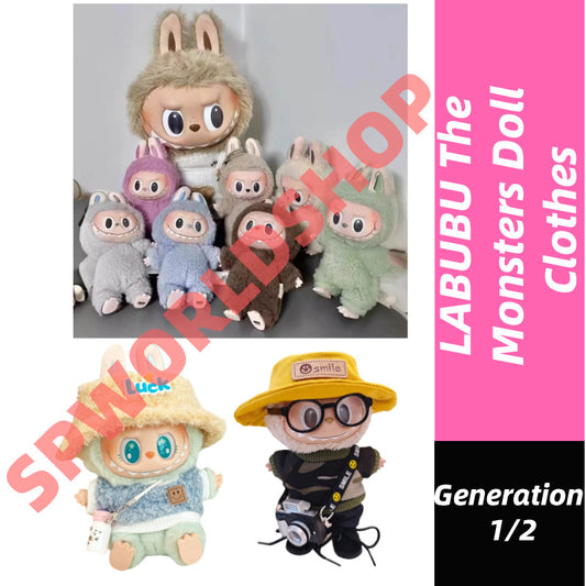 【Ready Stock】 LABUBU The  Exciting Macaroon / Sitting Posture Party Doll Clothes Accessories Set Not Original 拉布布配件