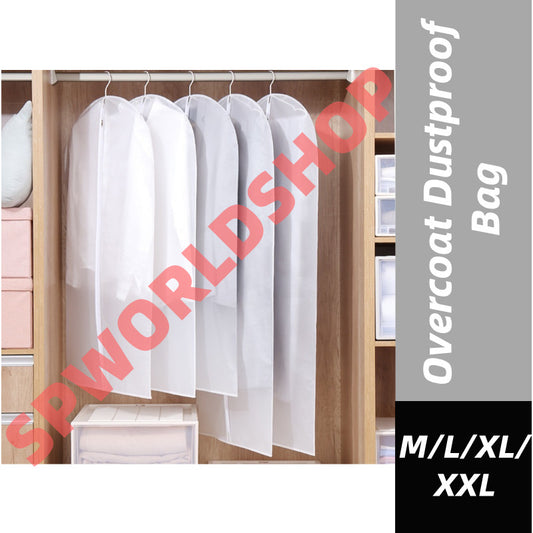 READY STOCK! Clothes Dust Cover Garment Bag Plastic Clothes Blazer Bag suit coat cloth cover 衣物防尘罩