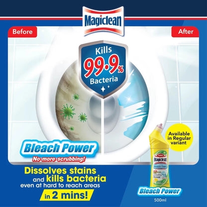 Magiclean Toilet Bleach 500ml (Regular/Lemon)