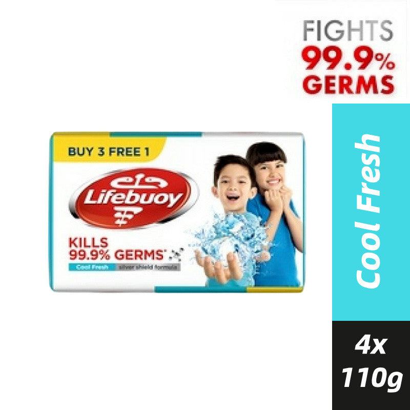 Lifebuoy Bar Soap (Total 10/ Cool Fresh/ Lemon Fresh) 110gx4's/100gx4's