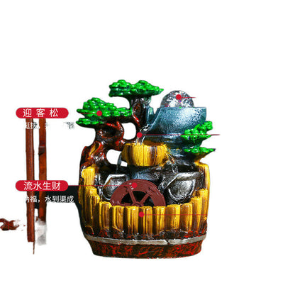 Flowing Water Ornaments For Living Room Car Office Decorations Mountain View Opening Housewarming Gift 流水摆件客厅车办公室装饰品