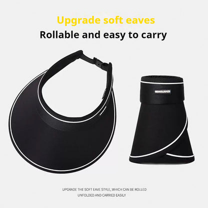 READY STOCK Ice silk Sun Protection Beach Cap For Women Summer Outdoor Foldable Can Be Stored Sun Hat 夏季防晒遮阳冰丝帽
