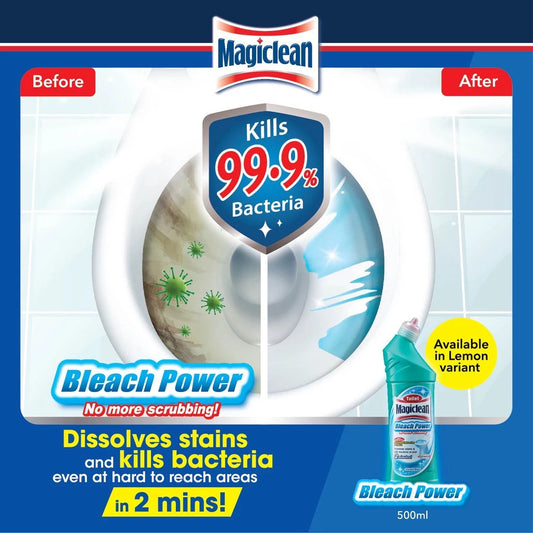 Magiclean Toilet Bleach 500ml (Regular/Lemon)