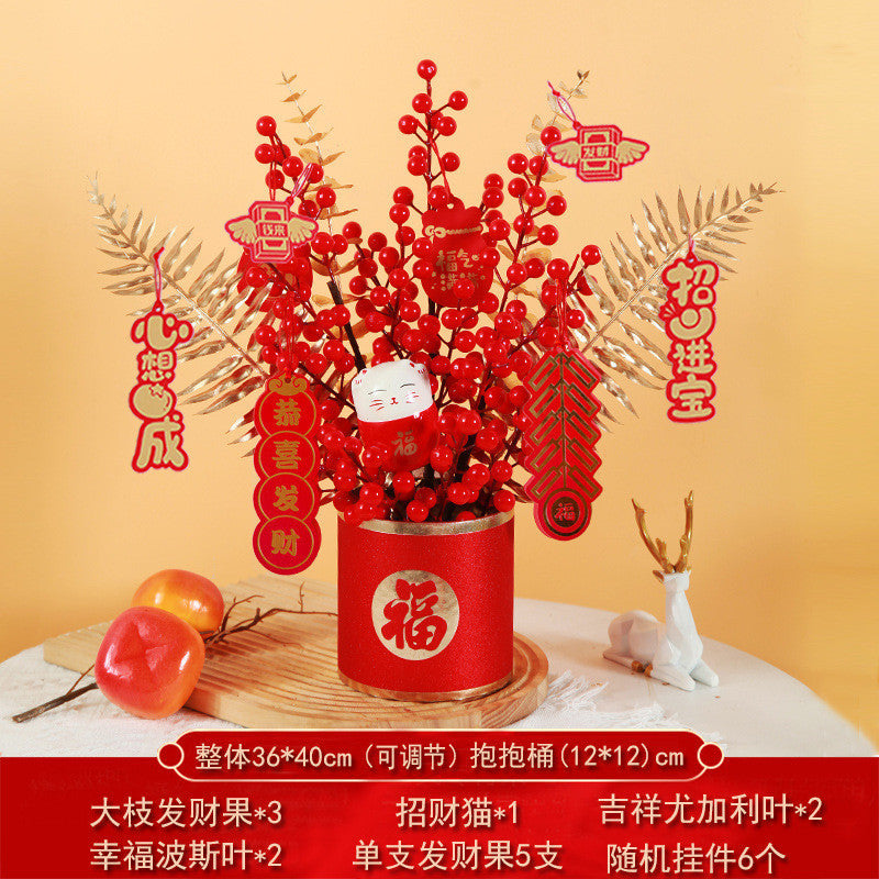 2025 Snake Year Fu Bucket DIY Material Package New Year Decoration Supplies 2025蛇年福桶diy材料包新年装饰布置用品抱抱桶乔迁之喜摆件