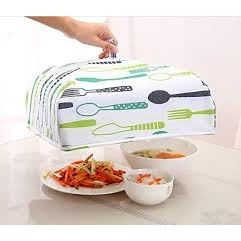 [READY STOCK] Foldable Aluminum Foil Food Cover | Insulated Heat Retaining Dish Cover Penutup Makanan 折叠式隔热菜盖