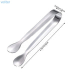 READY STOCK  Stainless Steel Mini Ice Tongs Multifunctional Tea Set Food Serving Tools Bar Kitchen Utensils 不锈钢迷你冰钳