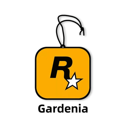 READY STOCK!!! Car Air Freshener Hanging Card | Trendy Car Interior Fragrance Pendant R-Star 潮流汽车香片R星挂饰