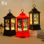 Eid Mubarak LED Wind Light Pattern Lights Muslim Style Hanging Led Lantern Ramadan Party Lantern Eid al-Fitr Decor Props
