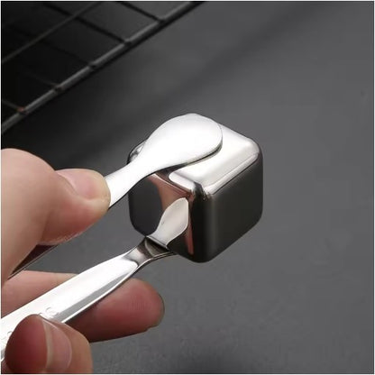 READY STOCK  Stainless Steel Mini Ice Tongs Multifunctional Tea Set Food Serving Tools Bar Kitchen Utensils 不锈钢迷你冰钳