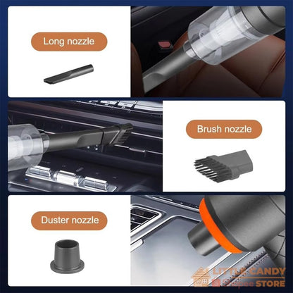 READY STOCK! 2 in 1 /4 in 1 /6 in 1 Mini Wireless Car Vacuum Strong Suction & Blow Cordless Mini Vacuum Cleaner 无线车载吸尘器