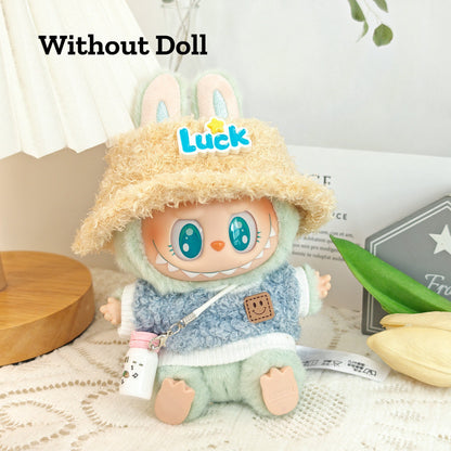 【Ready Stock】 LABUBU The  Exciting Macaroon / Sitting Posture Party Doll Clothes Accessories Set Not Original 拉布布配件