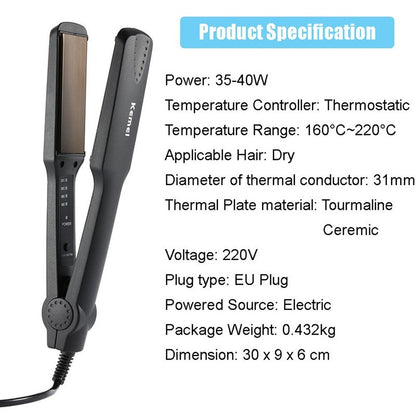 READY STOCK Kemei Km-329 Iron Ceramic Hair Straightener Styling Tools Machine Original Professional For Anion Care 离子直发器