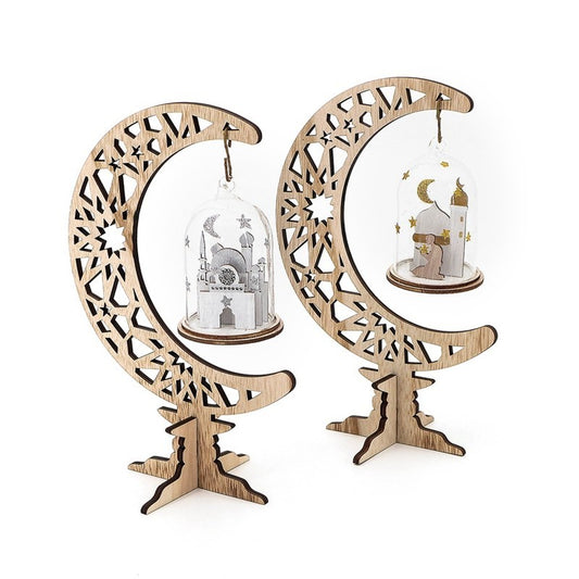 Wooden Moon Lantern Ornaments, Handicrafts, Home Decorations, Craft Gifts And Decorations