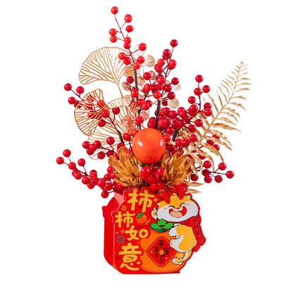 2025 New Year's Blessing Barrel Decoration Spring Festival Decoration Supplies 2025蛇年福桶新年装饰春节布置用品